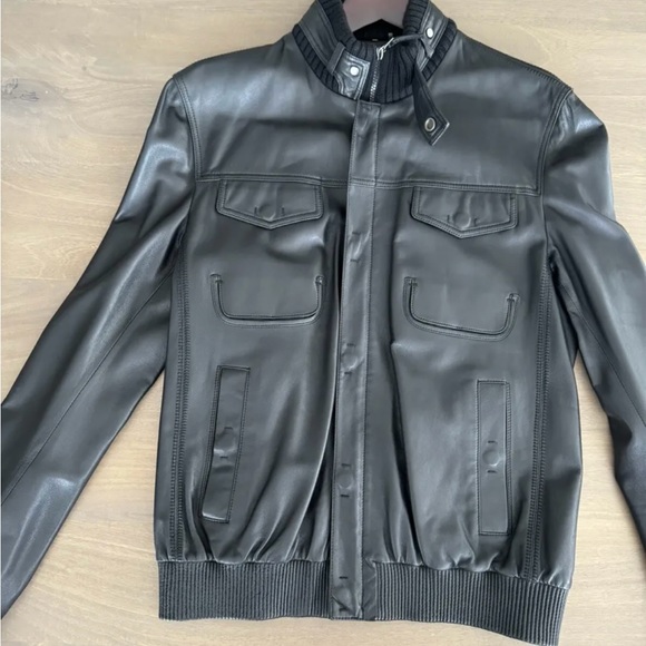 Men’s Elie Tahari 100% Real Leather Jacket XL - Picture 12 of 12